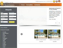 Tablet Screenshot of inmoquintero.com